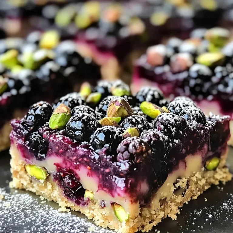 Blackberry Pistachio Dream Bars: An Incredible Ultimate Recipe