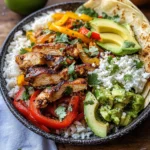 Chicken Fajita Tortilla Bowls
