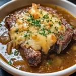 French Onion Beef Short Rib Soup