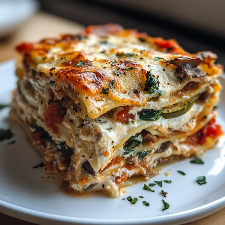 Loaded Veggie White Lasagna