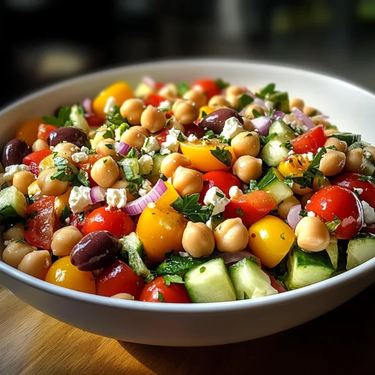 Mediterranean Chickpea Salad with Lemon Vinaigrette: The Best Summer Dish