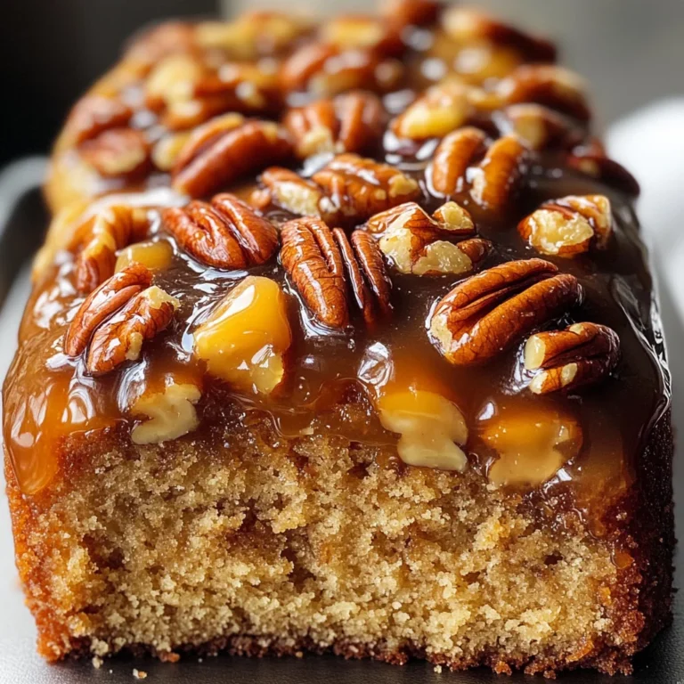 Upside-Down Caramel Pecan Cake
