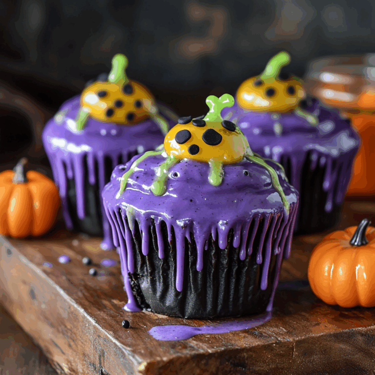 Halloween Slime Cupcakes