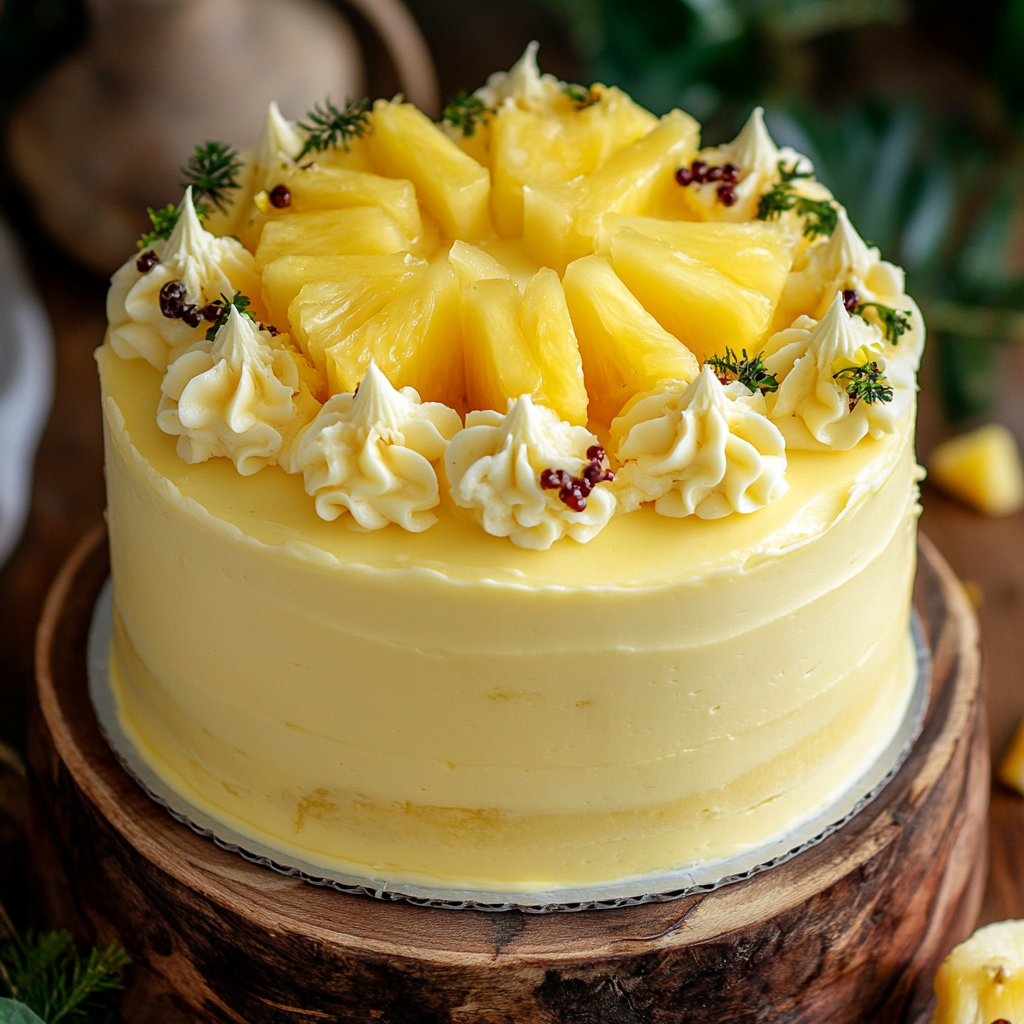 Juicy Pineapple Heaven Cake