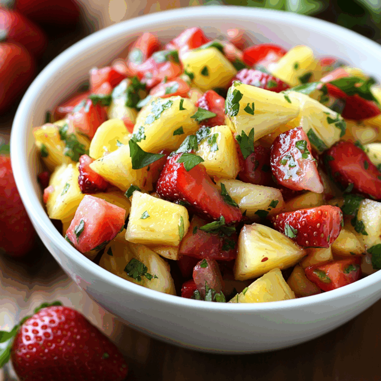 Tangy Pineapple Strawberry Salsa