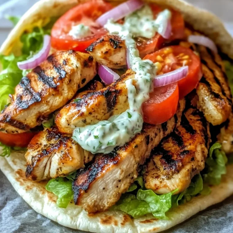 Chicken Pita Gyros