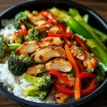 Chili Chicken & Mixed Veggie Rice Bowl