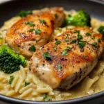 Creamy Chicken Broccoli Orzo Recipe