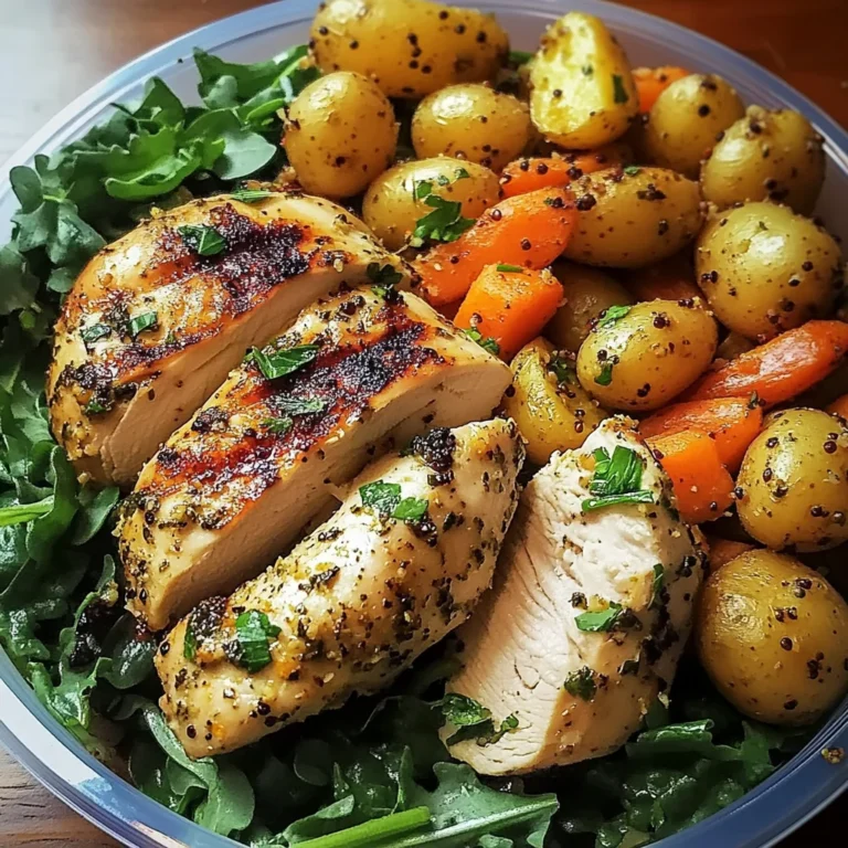 Herb Grilled Chicken with Roasted Potatoes, Carrots & Quinoa