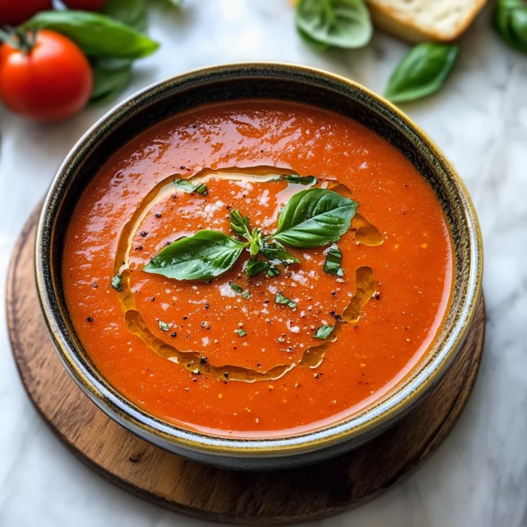 Homemade Roasted Tomato Basil Soup