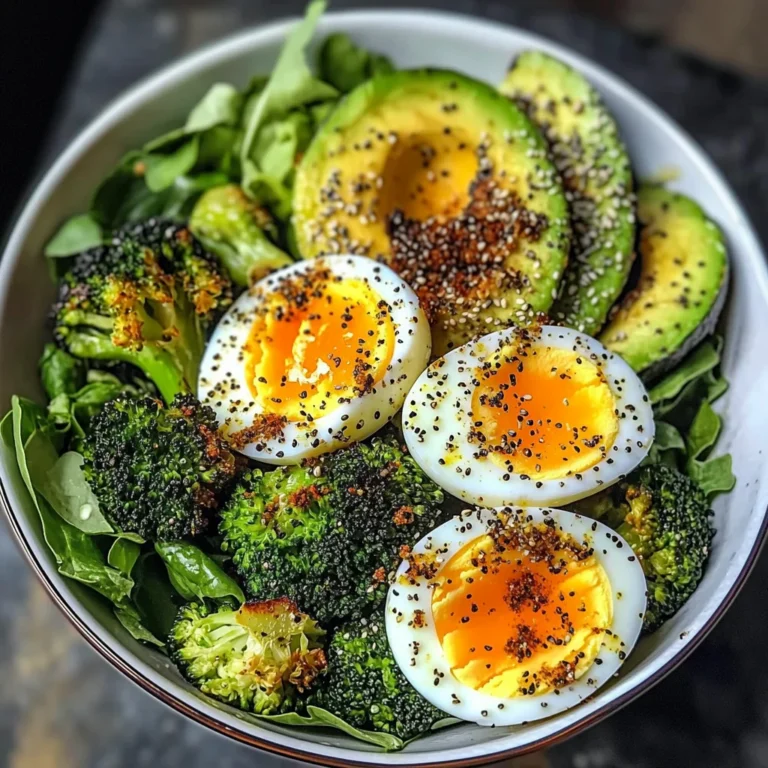 Jammy Egg Power Bowl with Roasted Veggies & Avocado