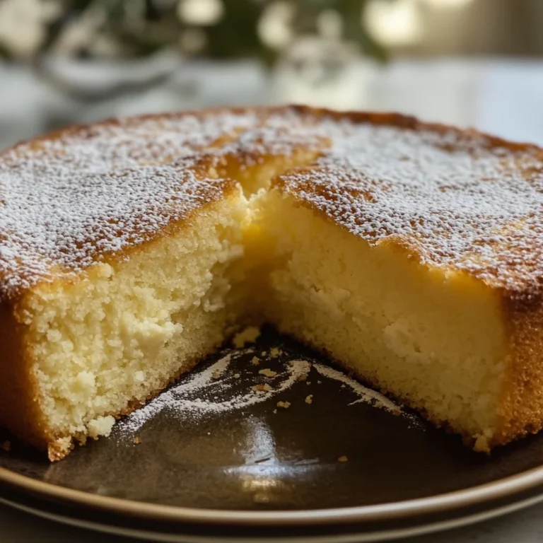 MIGLIACCIO: RICOTTA AND SEMOLINA CAKE