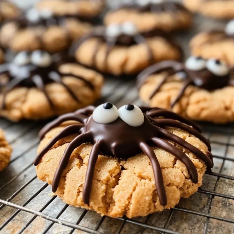 Peanut Butter Spider Cookies