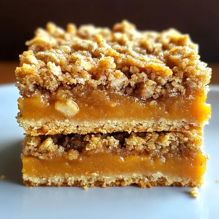Pumpkin Pie Crumble Bars – Easy Fall Dessert Recipe