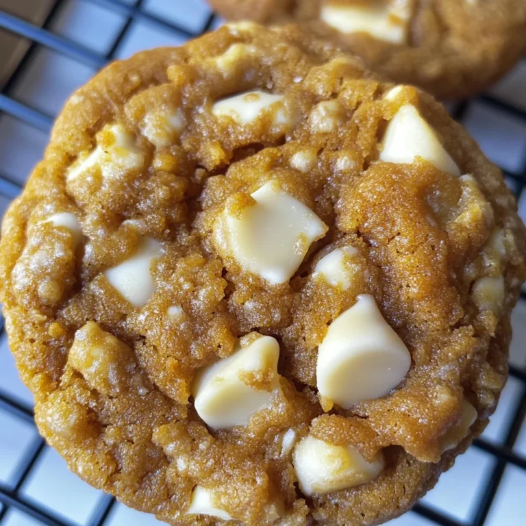Pumpkin White Chocolate Chip Cookies Recipe