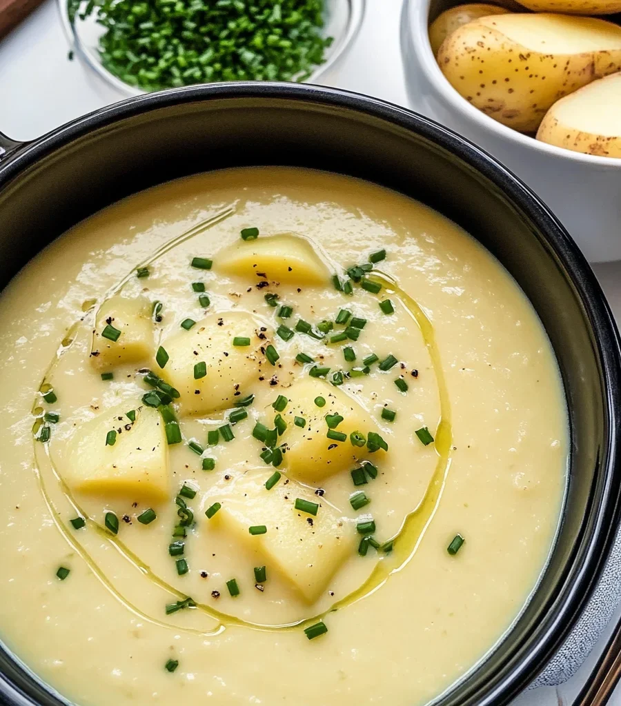 Slow Cooker Potato Leek Soup Recipe