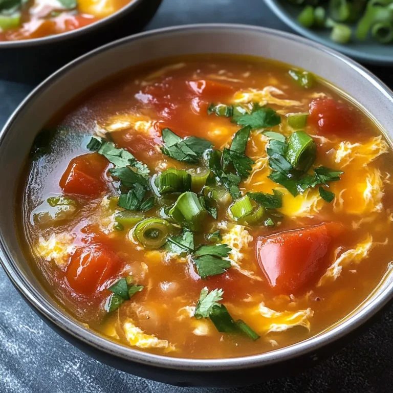 Tomato Egg Drop Soup