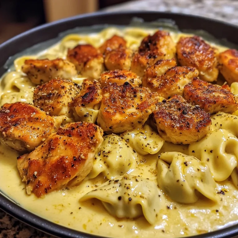Velvety Cajun Chicken Tortellini with Three-Cheese Sauce