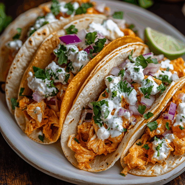Buffalo Chicken Tacos Recipe