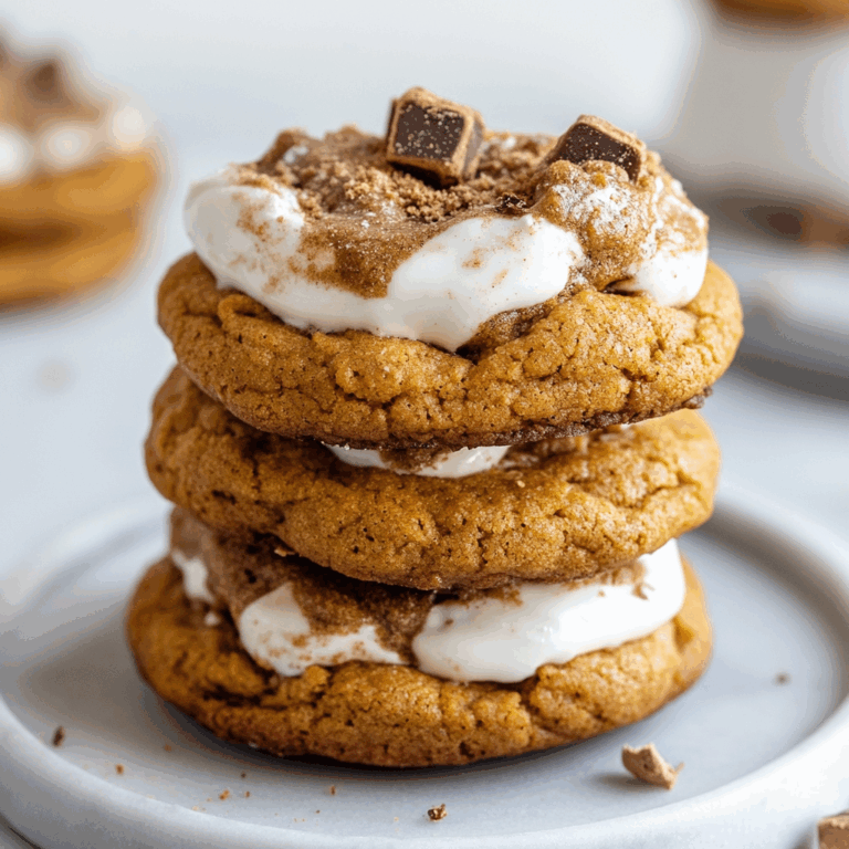 Pumpkin S’mores Cookies
