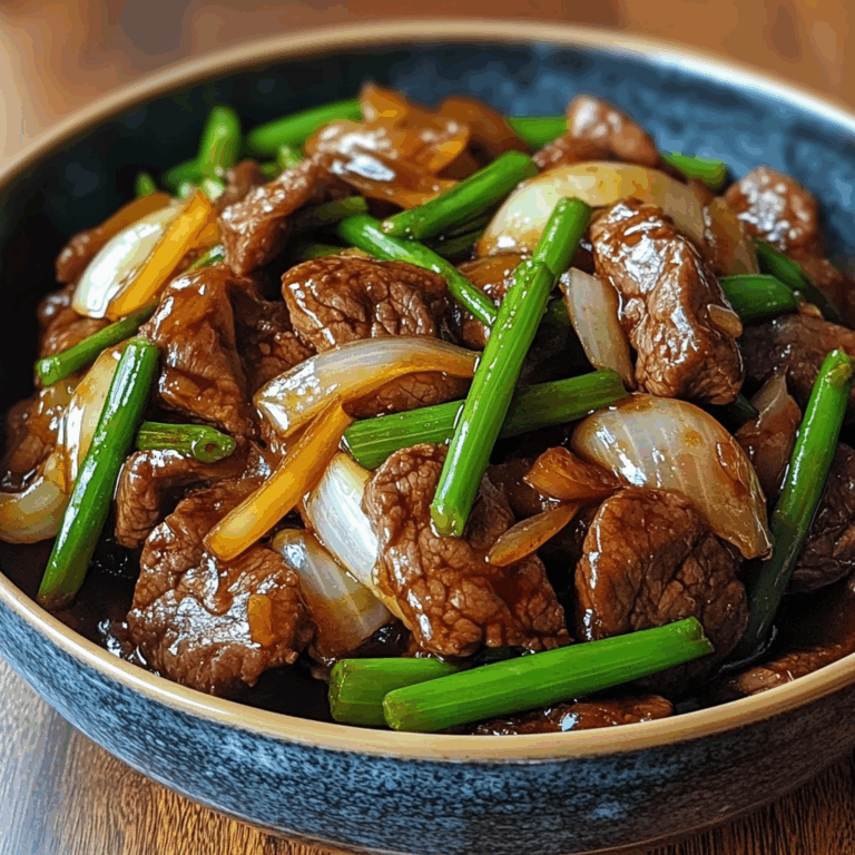 Savory Stir-Fried Beef with Sweet Onions in a Chinese-Style Sauce