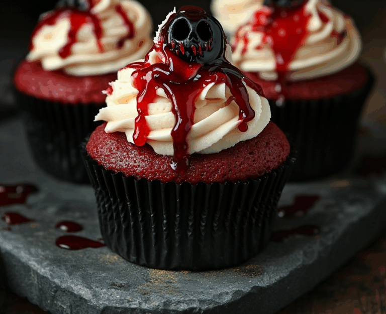 Vampire Bite Halloween Cupcakes: A Spooky Delight with a Deliciously Sinister Twist