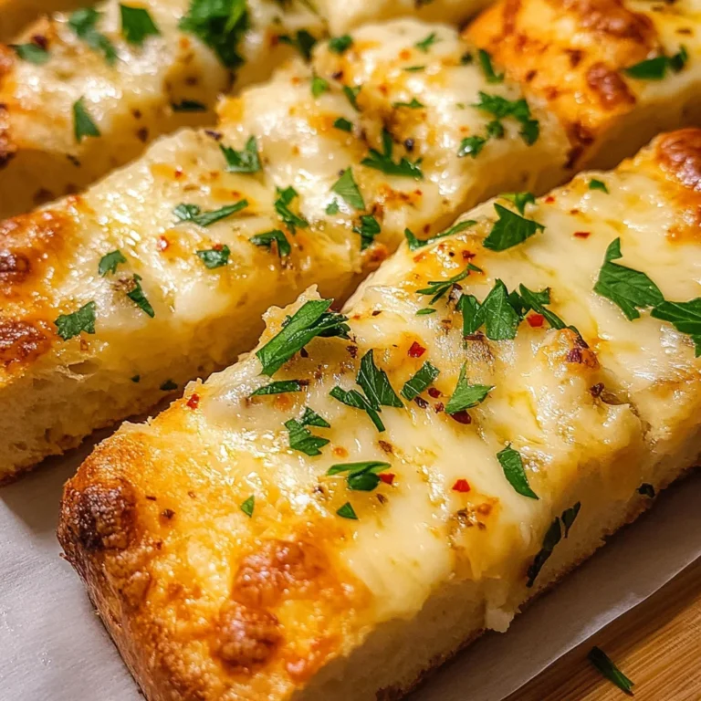 BEST CHEESY GARLIC BREAD RECIPE