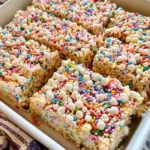 Cake Batter Rice Krispie Treats