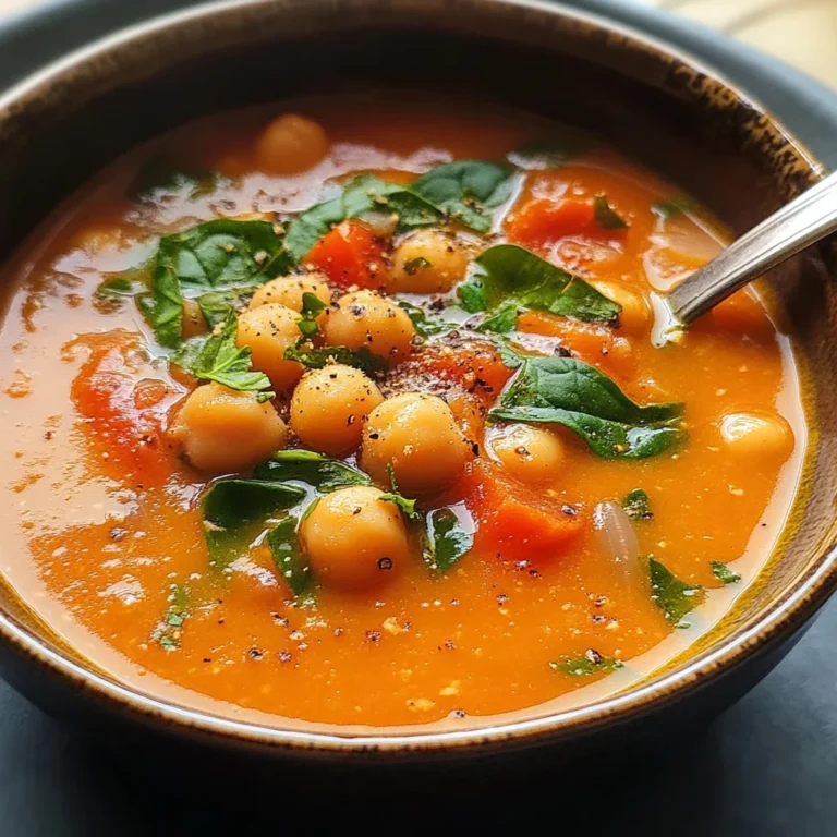 Chickpea Tomato Soup
