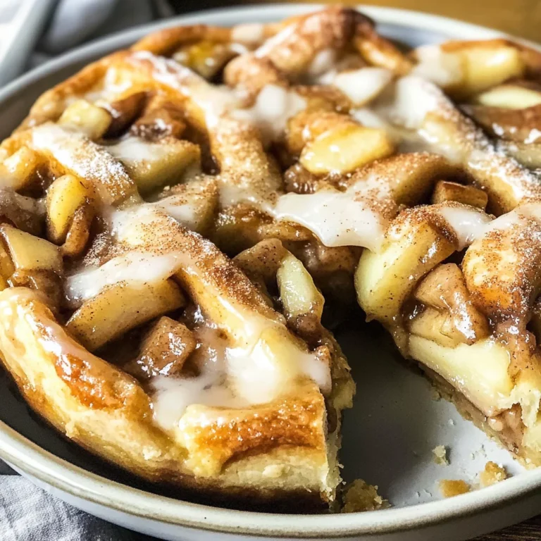 Cinnamon Roll Apple Pie