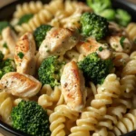 Creamy Garlic Chicken Alfredo with Broccoli