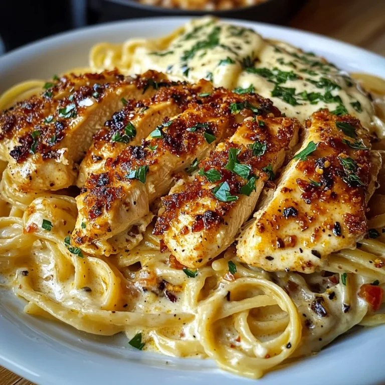 Creamy Mozzarella Chicken Linguine with Cajun Garlic Butter