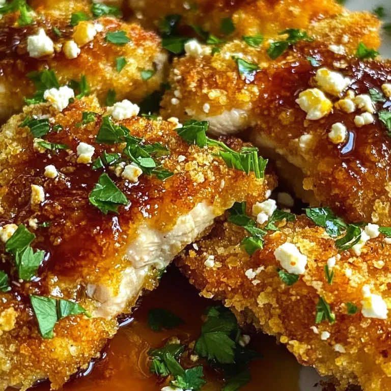 Crispy Hot Honey Feta Chicken