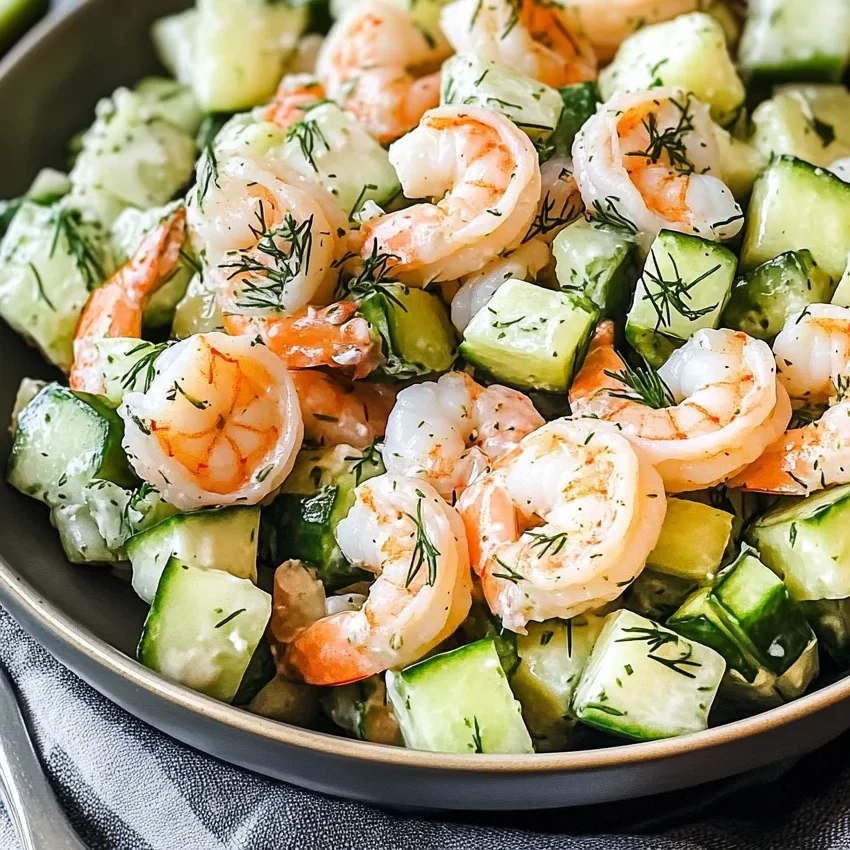 Cucumber Shrimp Salad