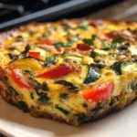 Garden Veggie Frittata: A 150-Calorie Delight