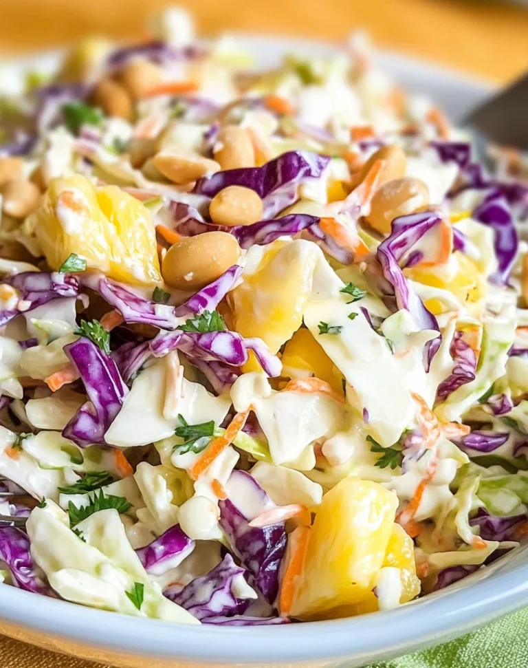 Hawaiian Pineapple Coleslaw