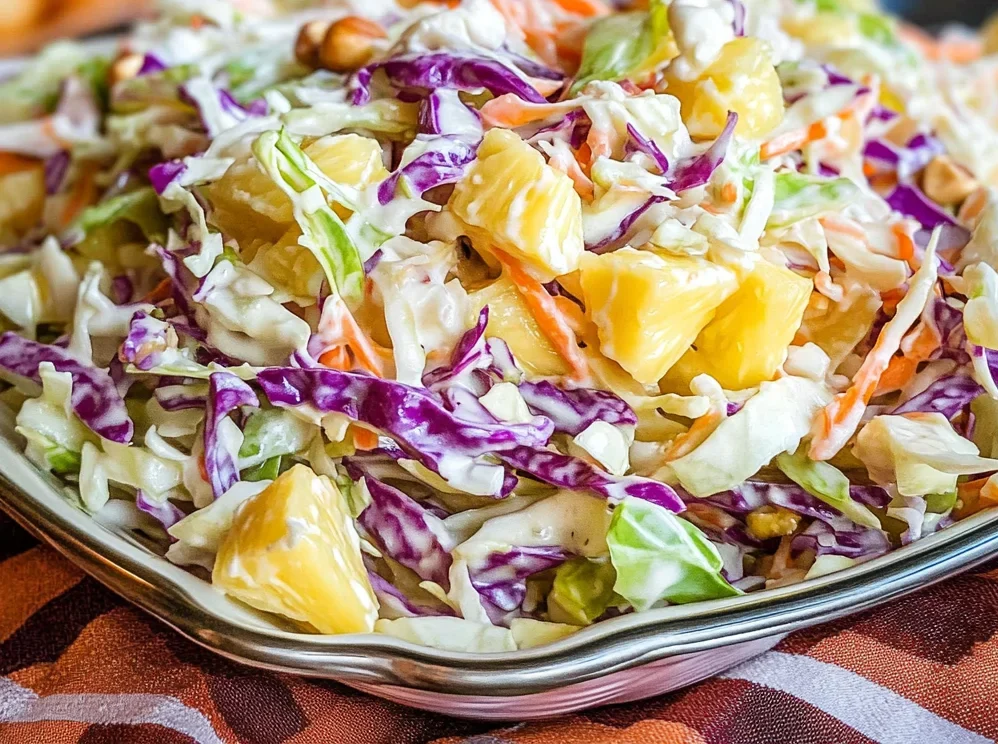 Hawaiian Pineapple Coleslaw