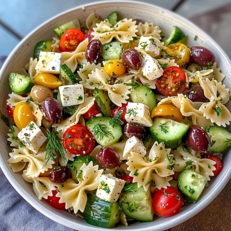 Healthy Greek Pasta Salad