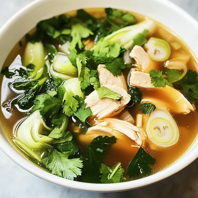 Hearty Bokchoy Chicken Soup