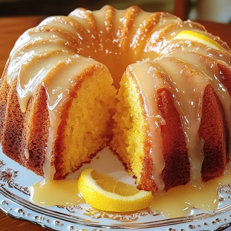 Lemon Bundt Cake Recipe