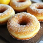 Lemon Sugar Baked Donuts