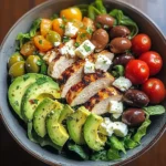 Mediterranean Chicken Salad Bowl