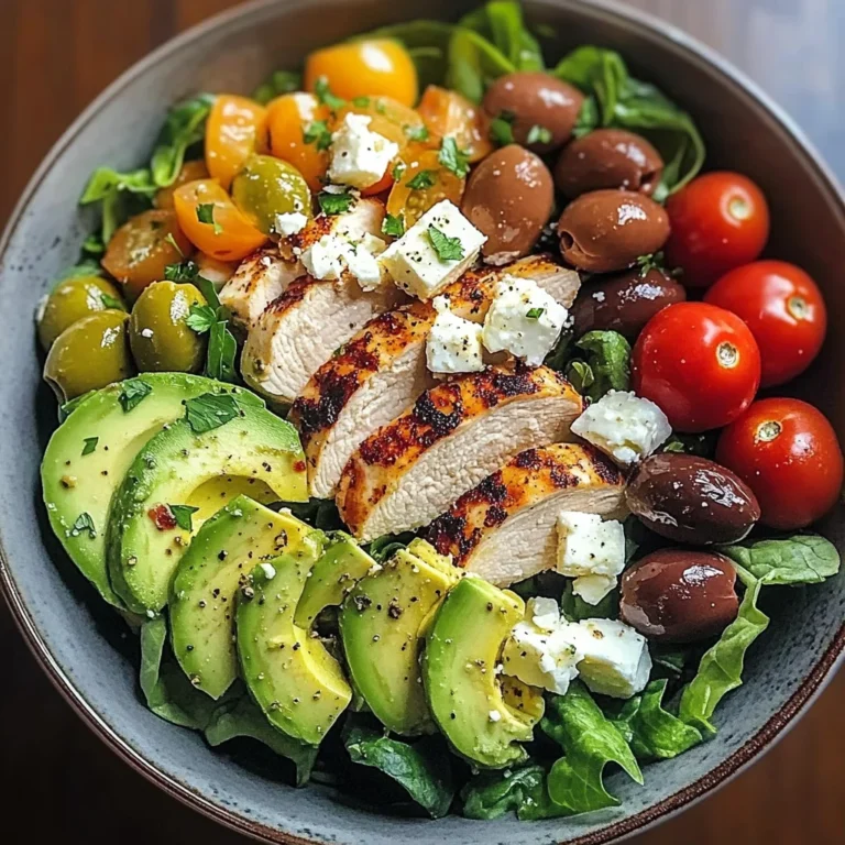 Mediterranean Chicken Salad Bowl