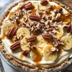 No-Bake Banana Caramel Pecan Pie