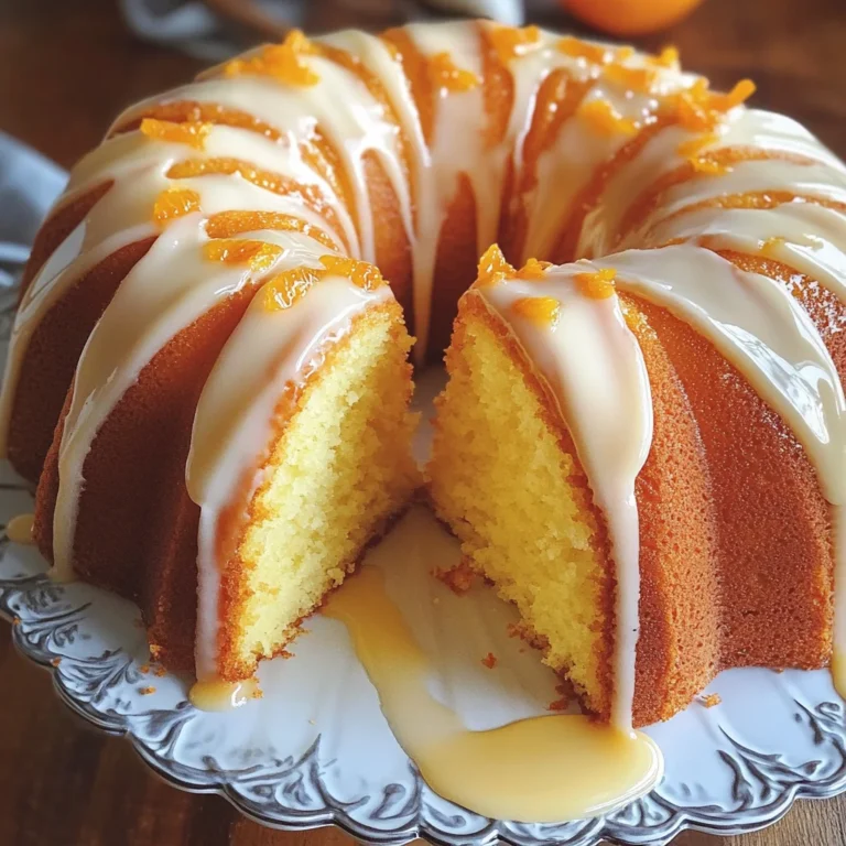 Orange Velvet Pound Cake