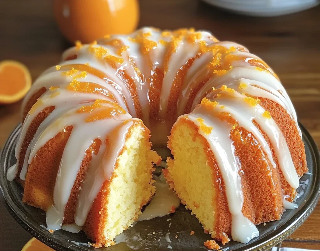 Orange Velvet Pound Cake
