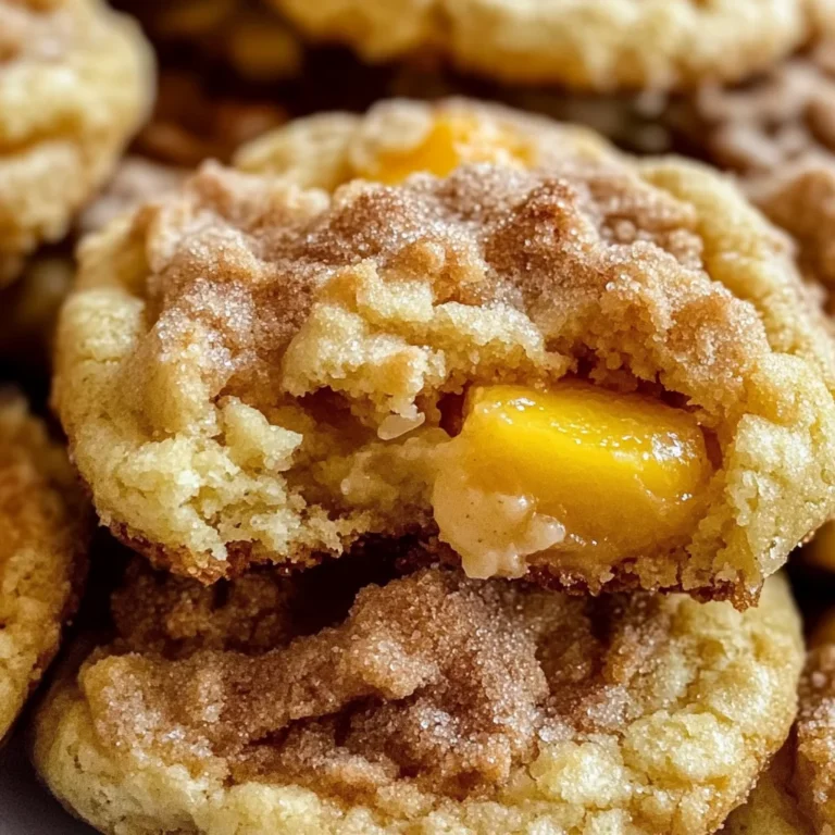 Peach Cobbler Cookies