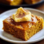 Pumpkin Cornbread with Cinnamon Honey Butter