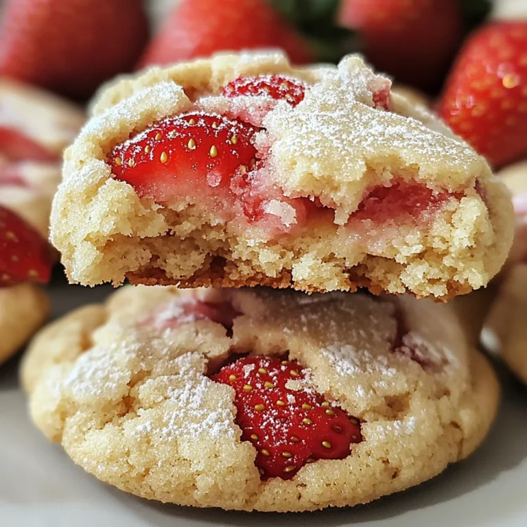 Soft Strawberry Shortcake Cookies