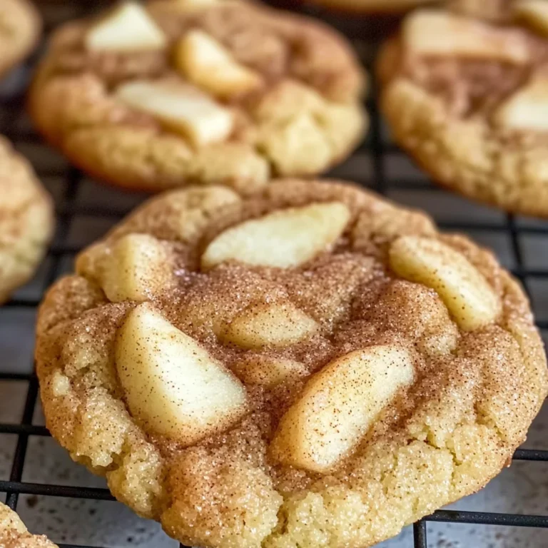 Spiced Apple Cinnamon Snickerdoodle Cookies